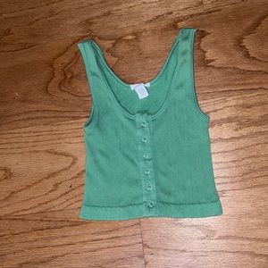 green Tilly’s croped tanktop